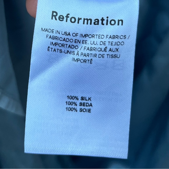 Reformation Solay Silk Dress size 10 Worn once, perfect condition! - Picture 8 of 10